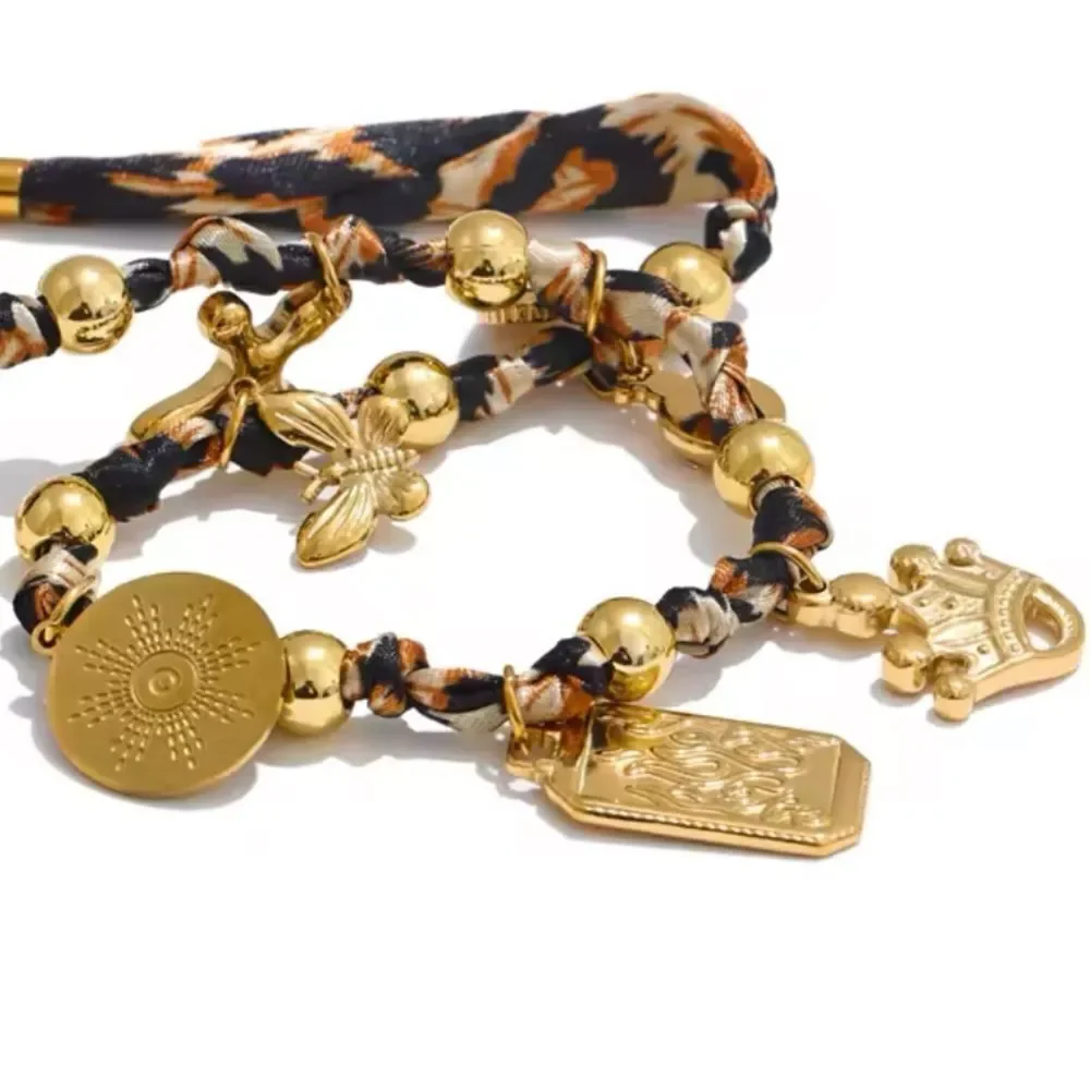 Leopard Print Charm Necklace – Bold & Unique Statement Piece